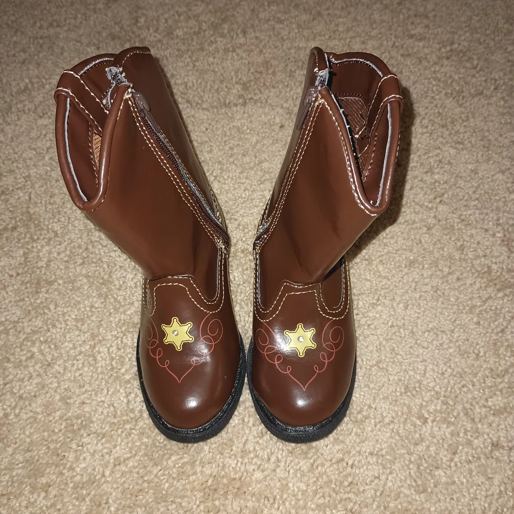 Kids Disney Pixar‎ Toy Story Brown Light Up Cowboy Boots 5